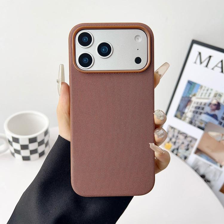 Custodia magnetica in TPU con texture Tech Fabric ufficiale, senza pulsante per fotocamera AI., For iPhone 17 Pro Max, For iPhone 17 Pro, For iPhone 17, For iPhone Air