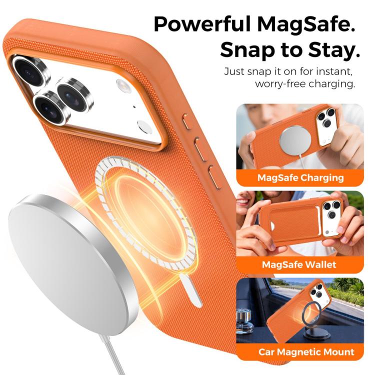 Custodia magnetica in TPU con texture Tech Fabric ufficiale, senza pulsante per fotocamera AI., For iPhone 14, For iPhone 14 Pro, For iPhone 14 Pro Max