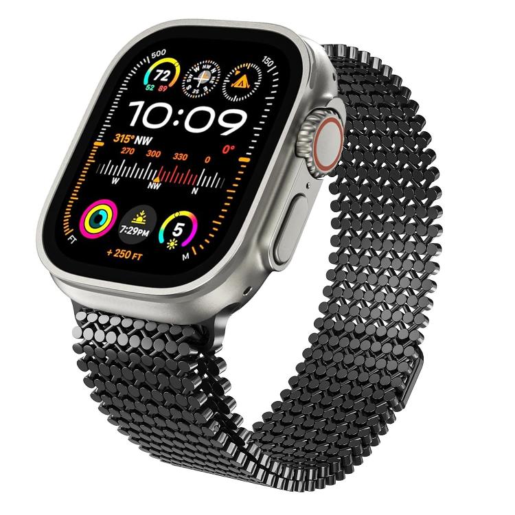 Cinturino per orologio magnetico in acciaio inossidabile con disposizione molecolare., For Apple Watch 46mm / 49mm / 45mm / 44mm, For Apple Watch 42mm / 41mm / 40mm / 38mm