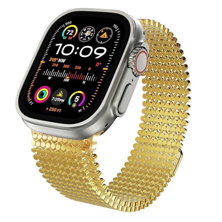 Cinturino per orologio magnetico in acciaio inossidabile con disposizione molecolare., For Apple Watch 46mm / 49mm / 45mm / 44mm, For Apple Watch 42mm / 41mm / 40mm / 38mm
