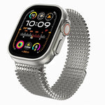 Cinturino per orologio magnetico in acciaio inossidabile con disposizione molecolare., For Apple Watch 46mm / 49mm / 45mm / 44mm, For Apple Watch 42mm / 41mm / 40mm / 38mm