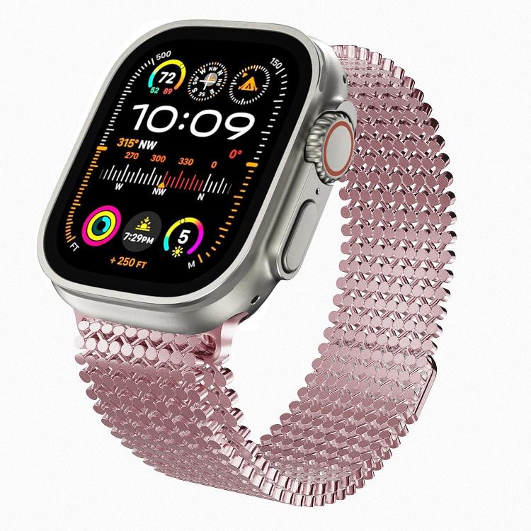 Cinturino per orologio magnetico in acciaio inossidabile con disposizione molecolare., For Apple Watch 46mm / 49mm / 45mm / 44mm, For Apple Watch 42mm / 41mm / 40mm / 38mm