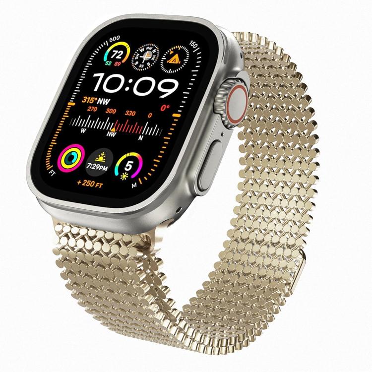 Cinturino per orologio magnetico in acciaio inossidabile con disposizione molecolare., For Apple Watch 46mm / 49mm / 45mm / 44mm, For Apple Watch 42mm / 41mm / 40mm / 38mm