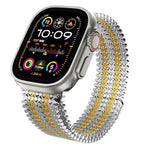 Cinturino per orologio magnetico in acciaio inossidabile con disposizione molecolare., For Apple Watch 46mm / 49mm / 45mm / 44mm, For Apple Watch 42mm / 41mm / 40mm / 38mm