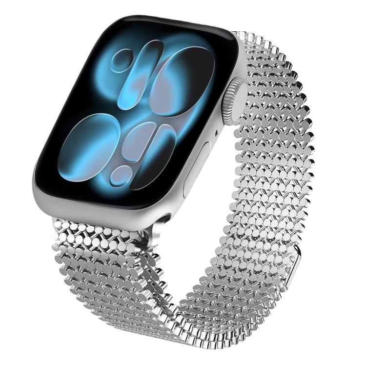 Cinturino per orologio magnetico in acciaio inossidabile con disposizione molecolare., For Apple Watch 46mm / 49mm / 45mm / 44mm, For Apple Watch 42mm / 41mm / 40mm / 38mm