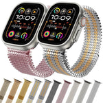Cinturino per orologio magnetico in acciaio inossidabile con disposizione molecolare., For Apple Watch 46mm / 49mm / 45mm / 44mm, For Apple Watch 42mm / 41mm / 40mm / 38mm