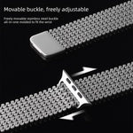 Cinturino per orologio magnetico in acciaio inossidabile con disposizione molecolare., For Apple Watch 46mm / 49mm / 45mm / 44mm, For Apple Watch 42mm / 41mm / 40mm / 38mm