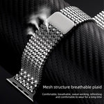 Cinturino per orologio magnetico in acciaio inossidabile con disposizione molecolare., For Apple Watch 46mm / 49mm / 45mm / 44mm, For Apple Watch 42mm / 41mm / 40mm / 38mm
