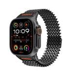 Cinturino per orologio magnetico in acciaio inossidabile a scheletro lungo tipo W, For Apple Watch 46mm / 49mm / 45mm / 44mm
