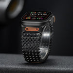 Cinturino per orologio magnetico in acciaio inossidabile a scheletro lungo tipo W, For Apple Watch 46mm / 49mm / 45mm / 44mm