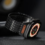 Cinturino per orologio magnetico in acciaio inossidabile a scheletro lungo tipo W, For Apple Watch 46mm / 49mm / 45mm / 44mm