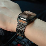 Cinturino per orologio magnetico in acciaio inossidabile a scheletro lungo tipo W, For Apple Watch 46mm / 49mm / 45mm / 44mm