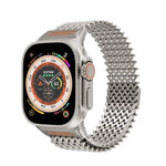 Cinturino per orologio magnetico in acciaio inossidabile a scheletro lungo tipo W, For Apple Watch 46mm / 49mm / 45mm / 44mm