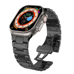 Cinturino per orologio in metallo con chiusura a farfalla in stile meccanico., For Apple Watch 46mm / 49mm / 45mm / 44mm, For Apple Watch 42mm / 41mm / 40mm / 38mm
