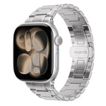 Cinturino per orologio in metallo con chiusura a farfalla in stile meccanico., For Apple Watch 46mm / 49mm / 45mm / 44mm, For Apple Watch 42mm / 41mm / 40mm / 38mm