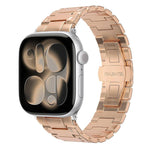 Cinturino per orologio in metallo con chiusura a farfalla in stile meccanico., For Apple Watch 46mm / 49mm / 45mm / 44mm, For Apple Watch 42mm / 41mm / 40mm / 38mm