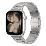 Cinturino per orologio in metallo con chiusura a farfalla in stile meccanico., For Apple Watch 46mm / 49mm / 45mm / 44mm, For Apple Watch 42mm / 41mm / 40mm / 38mm