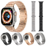 Cinturino per orologio in metallo con chiusura a farfalla in stile meccanico., For Apple Watch 46mm / 49mm / 45mm / 44mm, For Apple Watch 42mm / 41mm / 40mm / 38mm