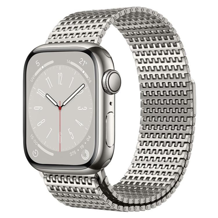Cinturino magnetico milanese a catena a spilli per orologio, For Apple Watch 46mm / 49mm / 45mm / 44mm, For Apple Watch 42mm / 41mm / 40mm / 38mm
