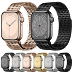 Cinturino magnetico milanese a catena a spilli per orologio, For Apple Watch 46mm / 49mm / 45mm / 44mm, For Apple Watch 42mm / 41mm / 40mm / 38mm