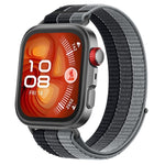 Cinturino per orologio in nylon intrecciato a triplo anello con chiusura a strappo, For Huawei Watch Fit 5 / Fit 5 Pro / Fit 4