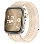 Cinturino per orologio in nylon intrecciato a triplo anello con chiusura a strappo, For Huawei Watch Fit 5 / Fit 5 Pro / Fit 4