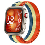 Cinturino per orologio in nylon intrecciato a triplo anello con chiusura a strappo, For Huawei Watch Fit 5 / Fit 5 Pro / Fit 4