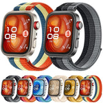Cinturino per orologio in nylon intrecciato a triplo anello con chiusura a strappo, For Huawei Watch Fit 5 / Fit 5 Pro / Fit 4