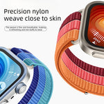 Cinturino per orologio in nylon intrecciato a triplo anello con chiusura a strappo, For Huawei Watch Fit 5 / Fit 5 Pro / Fit 4