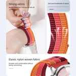 Cinturino per orologio in nylon intrecciato a triplo anello con chiusura a strappo, For Huawei Watch Fit 5 / Fit 5 Pro / Fit 4