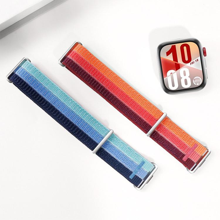 Cinturino per orologio in nylon intrecciato a triplo anello con chiusura a strappo, For Huawei Watch Fit 5 / Fit 5 Pro / Fit 4