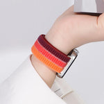 Cinturino per orologio in nylon intrecciato a triplo anello con chiusura a strappo, For Huawei Watch Fit 5 / Fit 5 Pro / Fit 4