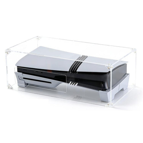 Coperchio antipolvere trasparente in acrilico con montaggio orizzontale per PS5 Pro / PS5 Slim, For Sony PS5 Pro / PS5 Slim