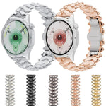 Cinturino per orologio in lega di zinco con chiusura a farfalla e motivo a spina di drago., 22mm