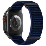 Cinturino per orologio in nylon a due sezioni con motivo montano e chiusura a strappo., For Apple Watch 46mm / 49mm / 45mm / 44mm, For Apple Watch 42mm / 41mm / 40mm / 38mm