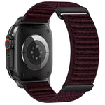 Cinturino per orologio in nylon a due sezioni con motivo montano e chiusura a strappo., For Apple Watch 46mm / 49mm / 45mm / 44mm, For Apple Watch 42mm / 41mm / 40mm / 38mm