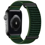 Cinturino per orologio in nylon a due sezioni con motivo montano e chiusura a strappo., For Apple Watch 46mm / 49mm / 45mm / 44mm, For Apple Watch 42mm / 41mm / 40mm / 38mm