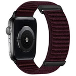 Cinturino per orologio in nylon a due sezioni con motivo montano e chiusura a strappo., For Apple Watch 46mm / 49mm / 45mm / 44mm, For Apple Watch 42mm / 41mm / 40mm / 38mm