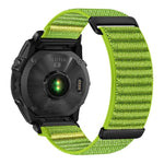 Cinturino per orologio in nylon a due sezioni con motivo montano e chiusura a strappo., For Gamin 26mm, For Gamin 22mm