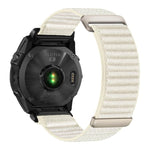 Cinturino per orologio in nylon a due sezioni con motivo montano e chiusura a strappo., For Gamin 20mm