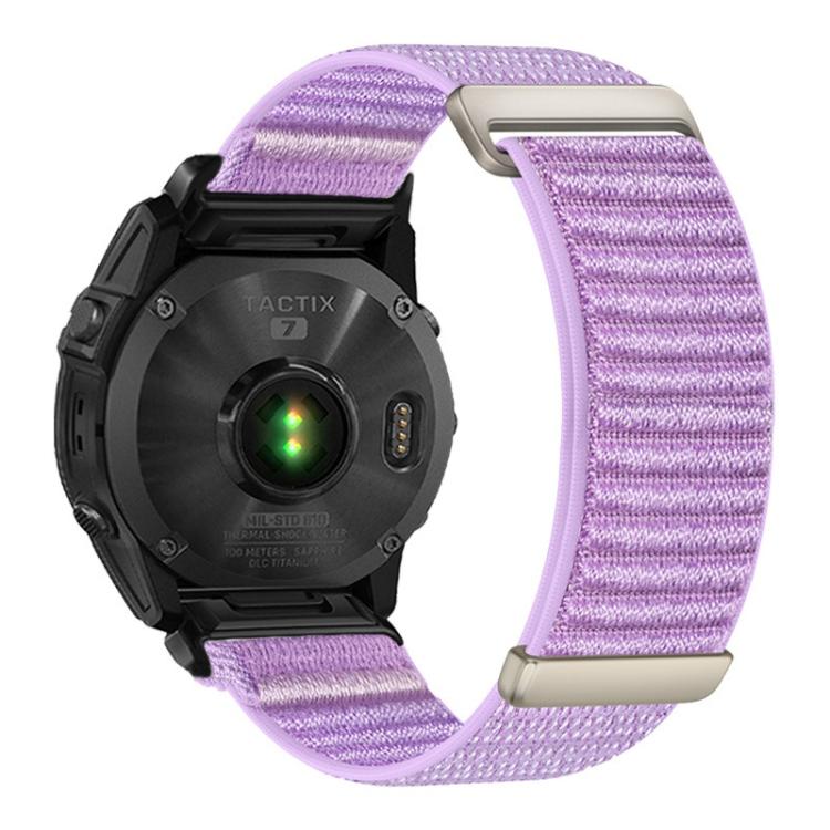 Cinturino per orologio in nylon a due sezioni con motivo montano e chiusura a strappo., For Gamin 20mm
