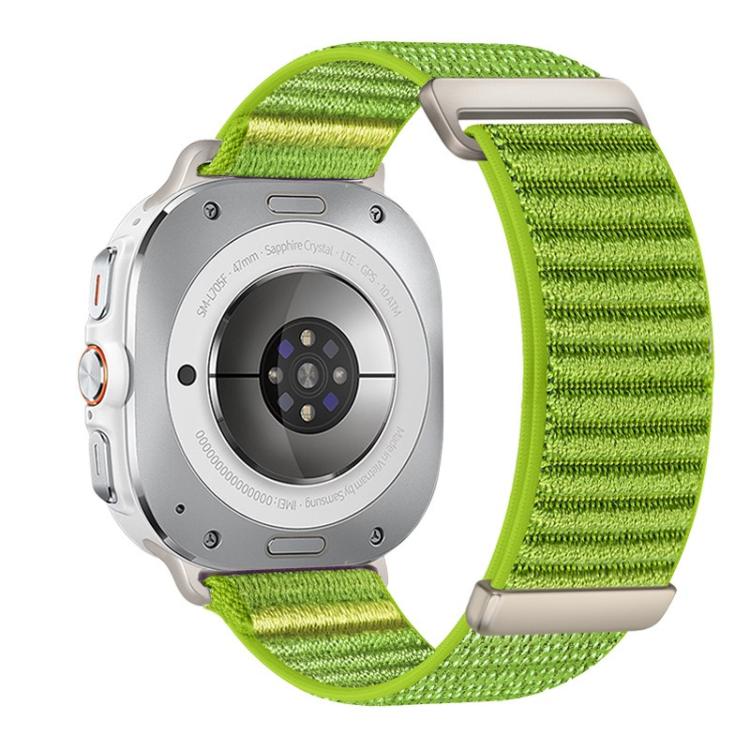 Cinturino per orologio in nylon a due sezioni con motivo montano e chiusura a strappo., For Samsung Galaxy Watch Ultra 47mm / Ultra 2025