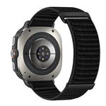 Cinturino per orologio in nylon a due sezioni con motivo montano e chiusura a strappo., For Samsung Galaxy Watch Ultra 47mm / Ultra 2025