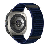 Cinturino per orologio in nylon a due sezioni con motivo montano e chiusura a strappo., For Samsung Galaxy Watch Ultra 47mm / Ultra 2025