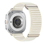 Cinturino per orologio in nylon a due sezioni con motivo montano e chiusura a strappo., For Samsung Galaxy Watch Ultra 47mm / Ultra 2025