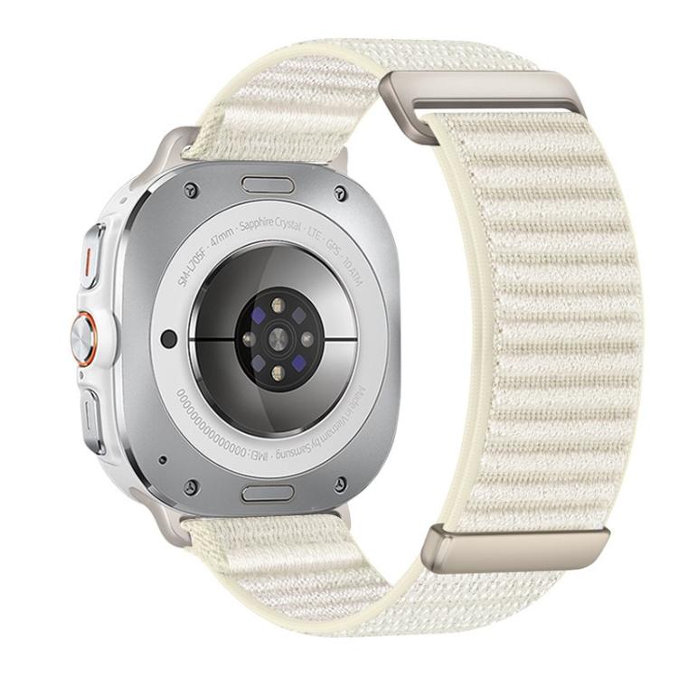 Cinturino per orologio in nylon a due sezioni con motivo montano e chiusura a strappo., For Samsung Galaxy Watch Ultra 47mm / Ultra 2025