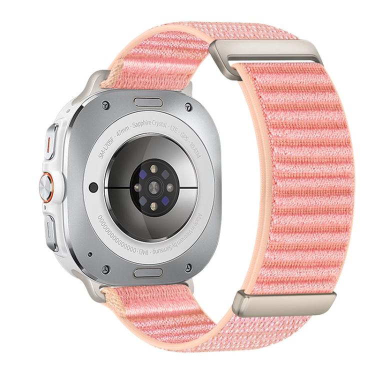 Cinturino per orologio in nylon a due sezioni con motivo montano e chiusura a strappo., For Samsung Galaxy Watch Ultra 47mm / Ultra 2025
