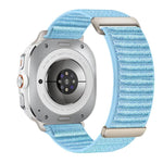 Cinturino per orologio in nylon a due sezioni con motivo montano e chiusura a strappo., For Samsung Galaxy Watch Ultra 47mm / Ultra 2025