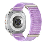 Cinturino per orologio in nylon a due sezioni con motivo montano e chiusura a strappo., For Samsung Galaxy Watch Ultra 47mm / Ultra 2025