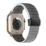 Cinturino per orologio in nylon con fibbia magnetica e motivo a onde., For Apple Watch 46mm / 49mm / 45mm / 44mm, For Apple Watch 42mm / 41mm / 40mm / 38mm